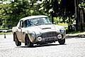 „Rally the Globe“-Gründungsmitglieder Alan und Tina Beardshaw mit ihrem Aston Martin DB5 von 1965.  Foto: Auto-Medienportal.Net/Rally the Globe